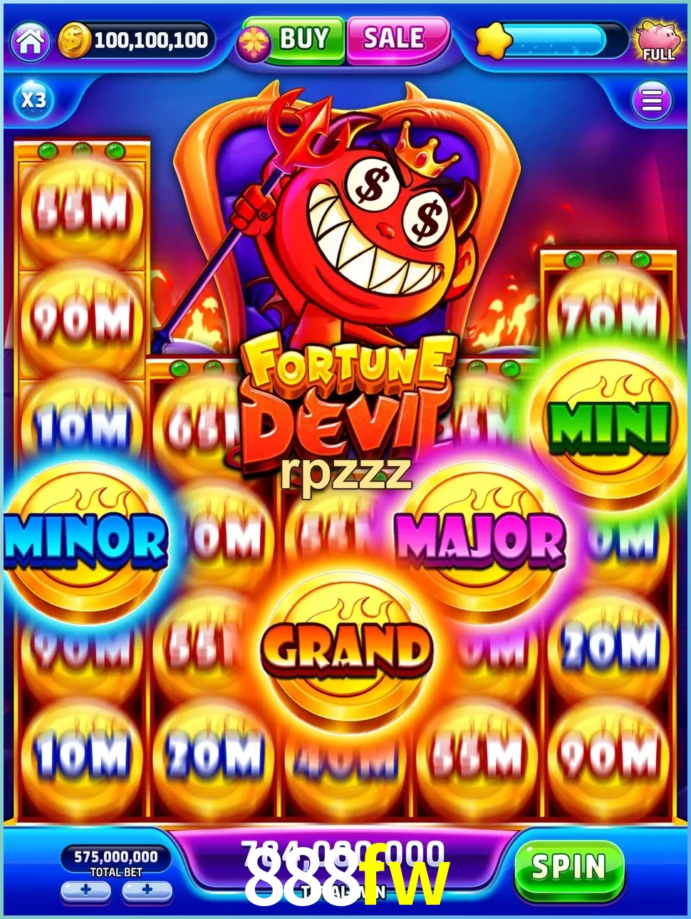 888fw — galeri tampilan Resmi APK